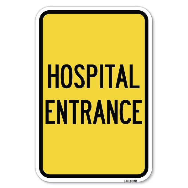 Safety Sign, 12 in Height, Aluminum, 24455